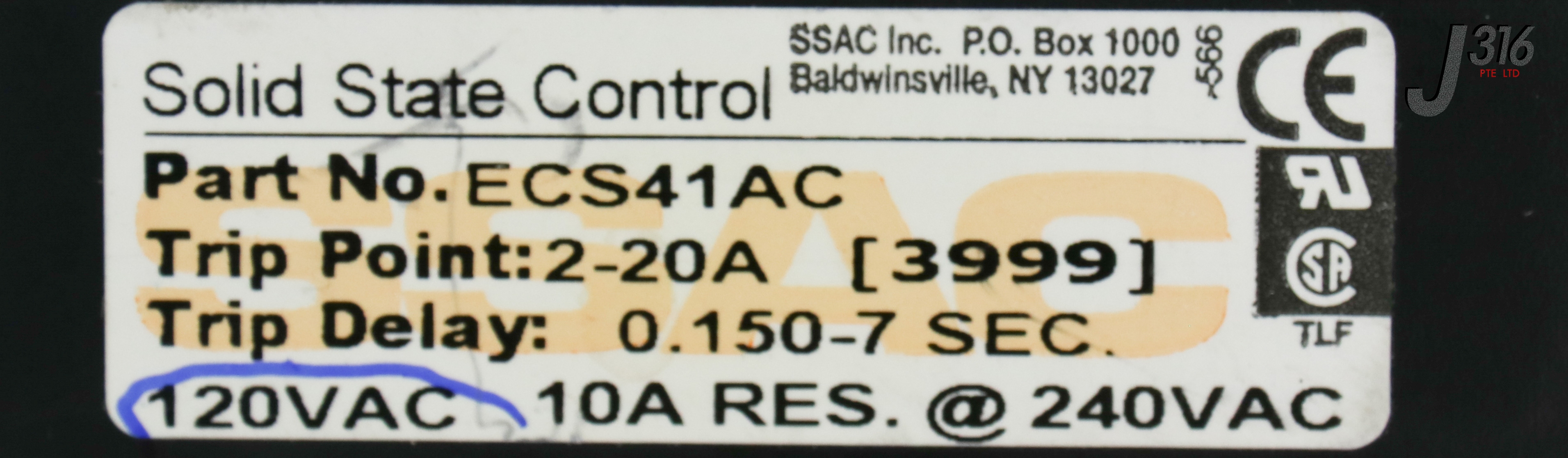 18187 SSAC CURRENT SENSOR ECS41AC | eBay